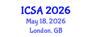 International Conference on Surgery and Anesthesia (ICSA) May 18, 2026 - London, United Kingdom International Conference on Surgery and Anesthesia (ICSA) May 18, 2026 - London, United Kingdom