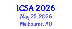 International Conference on Surgery and Anesthesia (ICSA) May 25, 2026 - Melbourne, Australia International Conference on Surgery and Anesthesia (ICSA) May 25, 2026 - Melbourne, Australia
