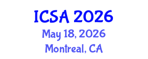 International Conference on Surgery and Anesthesia (ICSA) May 18, 2026 - Montreal, Canada International Conference on Surgery and Anesthesia (ICSA) May 18, 2026 - Montreal, Canada