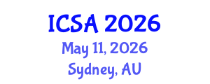 International Conference on Surgery and Anesthesia (ICSA) May 11, 2026 - Sydney, Australia International Conference on Surgery and Anesthesia (ICSA) May 11, 2026 - Sydney, Australia
