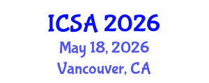 International Conference on Surgery and Anesthesia (ICSA) May 18, 2026 - Vancouver, Canada International Conference on Surgery and Anesthesia (ICSA) May 18, 2026 - Vancouver, Canada