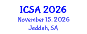 International Conference on Surgery and Anesthesia (ICSA) November 15, 2026 - Jeddah, Saudi Arabia International Conference on Surgery and Anesthesia (ICSA) November 15, 2026 - Jeddah, Saudi Arabia