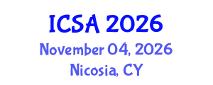 International Conference on Surgery and Anesthesia (ICSA) November 04, 2026 - Nicosia, Cyprus International Conference on Surgery and Anesthesia (ICSA) November 04, 2026 - Nicosia, Cyprus