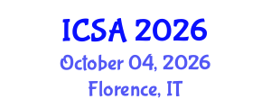 International Conference on Surgery and Anesthesia (ICSA) October 04, 2026 - Florence, Italy International Conference on Surgery and Anesthesia (ICSA) October 04, 2026 - Florence, Italy