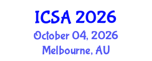International Conference on Surgery and Anesthesia (ICSA) October 04, 2026 - Melbourne, Australia International Conference on Surgery and Anesthesia (ICSA) October 04, 2026 - Melbourne, Australia