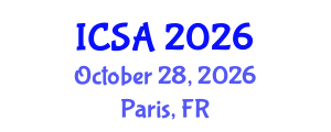 International Conference on Surgery and Anesthesia (ICSA) October 28, 2026 - Paris, France International Conference on Surgery and Anesthesia (ICSA) October 28, 2026 - Paris, France