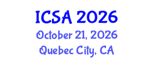 International Conference on Surgery and Anesthesia (ICSA) October 21, 2026 - Quebec City, Canada International Conference on Surgery and Anesthesia (ICSA) October 21, 2026 - Quebec City, Canada