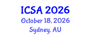 International Conference on Surgery and Anesthesia (ICSA) October 18, 2026 - Sydney, Australia International Conference on Surgery and Anesthesia (ICSA) October 18, 2026 - Sydney, Australia