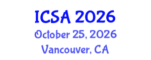 International Conference on Surgery and Anesthesia (ICSA) October 25, 2026 - Vancouver, Canada International Conference on Surgery and Anesthesia (ICSA) October 25, 2026 - Vancouver, Canada