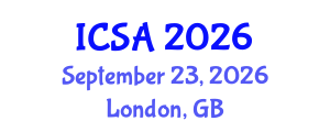 International Conference on Surgery and Anesthesia (ICSA) September 23, 2026 - London, United Kingdom International Conference on Surgery and Anesthesia (ICSA) September 23, 2026 - London, United Kingdom