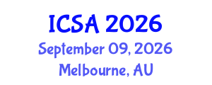 International Conference on Surgery and Anesthesia (ICSA) September 09, 2026 - Melbourne, Australia International Conference on Surgery and Anesthesia (ICSA) September 09, 2026 - Melbourne, Australia