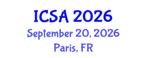International Conference on Surgery and Anesthesia (ICSA) September 20, 2026 - Paris, France International Conference on Surgery and Anesthesia (ICSA) September 20, 2026 - Paris, France