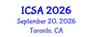 International Conference on Surgery and Anesthesia (ICSA) September 20, 2026 - Toronto, Canada International Conference on Surgery and Anesthesia (ICSA) September 20, 2026 - Toronto, Canada