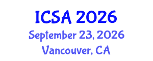 International Conference on Surgery and Anesthesia (ICSA) September 23, 2026 - Vancouver, Canada International Conference on Surgery and Anesthesia (ICSA) September 23, 2026 - Vancouver, Canada