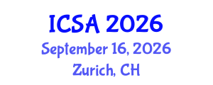 International Conference on Surgery and Anesthesia (ICSA) September 16, 2026 - Zurich, Switzerland International Conference on Surgery and Anesthesia (ICSA) September 16, 2026 - Zurich, Switzerland