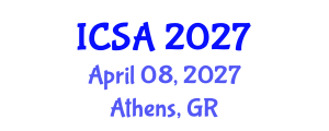 International Conference on Surgery and Anesthesia (ICSA) April 08, 2027 - Athens, Greece International Conference on Surgery and Anesthesia (ICSA) April 08, 2027 - Athens, Greece