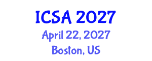 International Conference on Surgery and Anesthesia (ICSA) April 22, 2027 - Boston, United States International Conference on Surgery and Anesthesia (ICSA) April 22, 2027 - Boston, United States