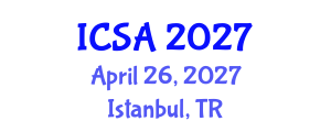 International Conference on Surgery and Anesthesia (ICSA) April 26, 2027 - Istanbul, Turkey International Conference on Surgery and Anesthesia (ICSA) April 26, 2027 - Istanbul, Turkey