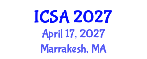 International Conference on Surgery and Anesthesia (ICSA) April 17, 2027 - Marrakesh, Morocco International Conference on Surgery and Anesthesia (ICSA) April 17, 2027 - Marrakesh, Morocco