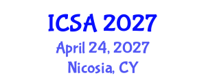 International Conference on Surgery and Anesthesia (ICSA) April 24, 2027 - Nicosia, Cyprus International Conference on Surgery and Anesthesia (ICSA) April 24, 2027 - Nicosia, Cyprus