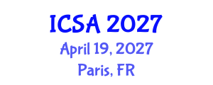 International Conference on Surgery and Anesthesia (ICSA) April 19, 2027 - Paris, France International Conference on Surgery and Anesthesia (ICSA) April 19, 2027 - Paris, France