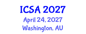 International Conference on Surgery and Anesthesia (ICSA) April 24, 2027 - Washington, Australia International Conference on Surgery and Anesthesia (ICSA) April 24, 2027 - Washington, Australia