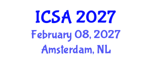 International Conference on Surgery and Anesthesia (ICSA) February 08, 2027 - Amsterdam, Netherlands
