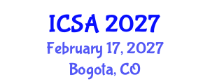 International Conference on Surgery and Anesthesia (ICSA) February 17, 2027 - Bogota, Colombia International Conference on Surgery and Anesthesia (ICSA) February 17, 2027 - Bogota, Colombia