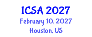 International Conference on Surgery and Anesthesia (ICSA) February 10, 2027 - Houston, United States International Conference on Surgery and Anesthesia (ICSA) February 10, 2027 - Houston, United States