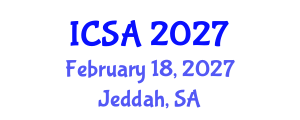 International Conference on Surgery and Anesthesia (ICSA) February 18, 2027 - Jeddah, Saudi Arabia International Conference on Surgery and Anesthesia (ICSA) February 18, 2027 - Jeddah, Saudi Arabia