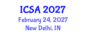 International Conference on Surgery and Anesthesia (ICSA) February 24, 2027 - New Delhi, India International Conference on Surgery and Anesthesia (ICSA) February 24, 2027 - New Delhi, India