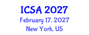 International Conference on Surgery and Anesthesia (ICSA) February 17, 2027 - New York, United States International Conference on Surgery and Anesthesia (ICSA) February 17, 2027 - New York, United States