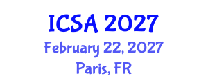 International Conference on Surgery and Anesthesia (ICSA) February 22, 2027 - Paris, France International Conference on Surgery and Anesthesia (ICSA) February 22, 2027 - Paris, France