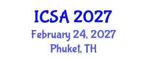 International Conference on Surgery and Anesthesia (ICSA) February 24, 2027 - Phuket, Thailand International Conference on Surgery and Anesthesia (ICSA) February 24, 2027 - Phuket, Thailand