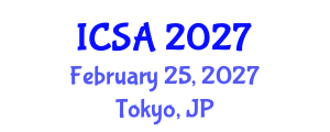 International Conference on Surgery and Anesthesia (ICSA) February 25, 2027 - Tokyo, Japan International Conference on Surgery and Anesthesia (ICSA) February 25, 2027 - Tokyo, Japan