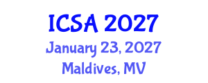 International Conference on Surgery and Anesthesia (ICSA) January 23, 2027 - Maldives, Maldives International Conference on Surgery and Anesthesia (ICSA) January 23, 2027 - Maldives, Maldives