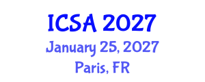 International Conference on Surgery and Anesthesia (ICSA) January 25, 2027 - Paris, France International Conference on Surgery and Anesthesia (ICSA) January 25, 2027 - Paris, France