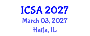 International Conference on Surgery and Anesthesia (ICSA) March 03, 2027 - Haifa, Israel International Conference on Surgery and Anesthesia (ICSA) March 03, 2027 - Haifa, Israel