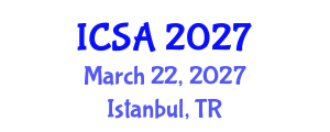 International Conference on Surgery and Anesthesia (ICSA) March 22, 2027 - Istanbul, Turkey International Conference on Surgery and Anesthesia (ICSA) March 22, 2027 - Istanbul, Turkey