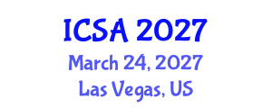 International Conference on Surgery and Anesthesia (ICSA) March 24, 2027 - Las Vegas, United States