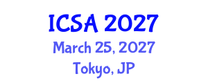 International Conference on Surgery and Anesthesia (ICSA) March 25, 2027 - Tokyo, Japan International Conference on Surgery and Anesthesia (ICSA) March 25, 2027 - Tokyo, Japan