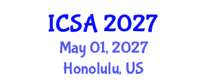 International Conference on Surgery and Anesthesia (ICSA) May 01, 2027 - Honolulu, United States