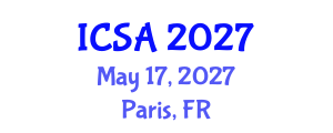 International Conference on Surgery and Anesthesia (ICSA) May 17, 2027 - Paris, France International Conference on Surgery and Anesthesia (ICSA) May 17, 2027 - Paris, France