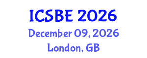 International Conference on Sustainability in Bridge Engineering (ICSBE) December 09, 2026 - London, United Kingdom International Conference on Sustainability in Bridge Engineering (ICSBE) December 09, 2026 - London, United Kingdom