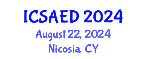 International Conference on Sustainable Agricultural and Environmental Development (ICSAED) August 22, 2024 - Nicosia, Cyprus