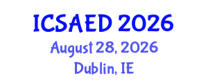International Conference on Sustainable Agricultural and Environmental Development (ICSAED) August 28, 2026 - Dublin, Ireland International Conference on Sustainable Agricultural and Environmental Development (ICSAED) August 28, 2026 - Dublin, Ireland