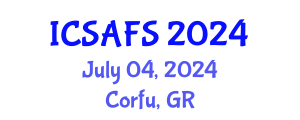 International Conference on Sustainable Agricultural and Food Systems (ICSAFS) July 04, 2024 - Corfu, Greece