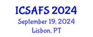 International Conference on Sustainable Agriculture Farming Systems (ICSAFS) September 19, 2024 - Lisbon, Portugal