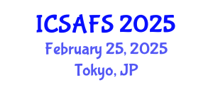 International Conference on Sustainable Agriculture Farming Systems (ICSAFS) February 25, 2025 - Tokyo, Japan