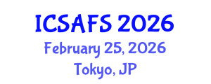 International Conference on Sustainable Agriculture Farming Systems (ICSAFS) February 25, 2026 - Tokyo, Japan